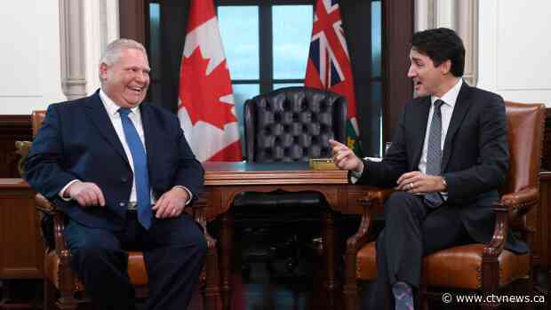 Doug Ford stresses national unity after meeting with Trudeau in Ottawa