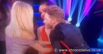 Strictly couple Alex Scott and Neil Jones stuck together after microphone malfunction