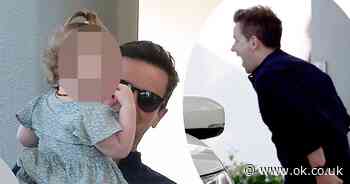 I’m A Celeb host Declan Donnelly plays peek-a-boo with adorable daughter Isla in Australia
