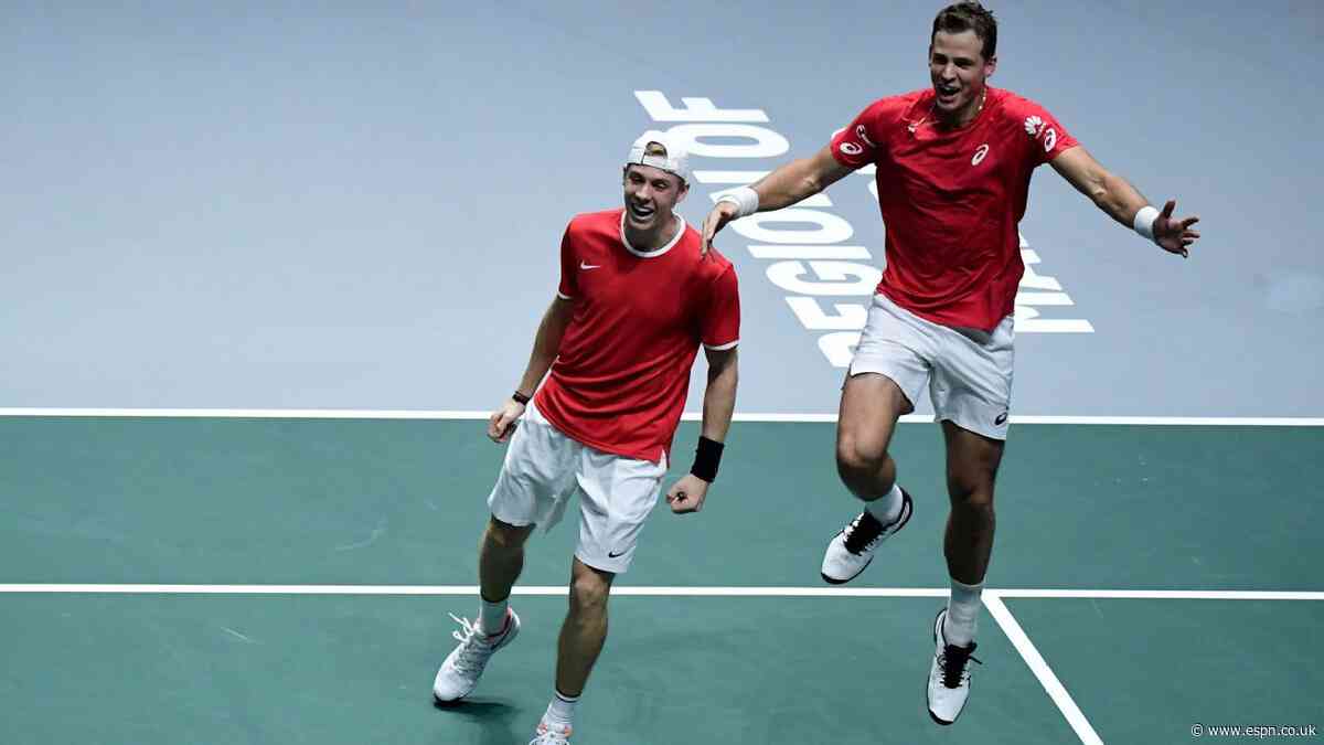 First-time Davis Cup finalist Canada to face Spain