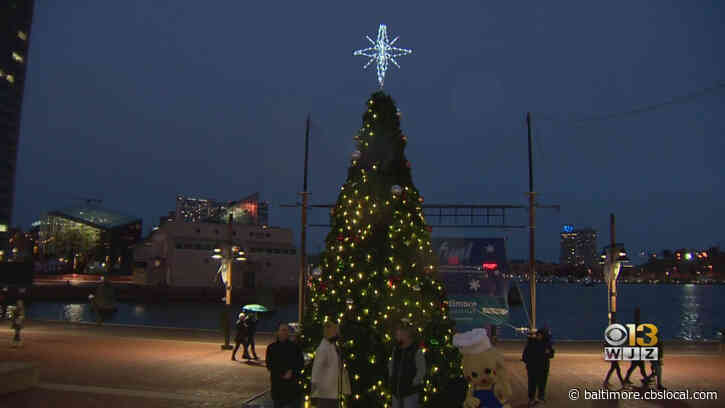 7th Annual Christmas Village Kicks Off At Inner Harbor With Tree Lighting