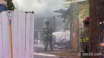 Man suffers burn injuries in suspicious central Fresno house fire