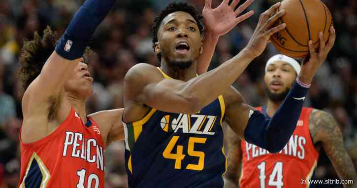 Donovan Mitchell scores 37 as tired Jazz hold off Pelicans 128-120