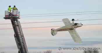 Shakopee pilot crashes into high-voltage power lines, escapes without injury