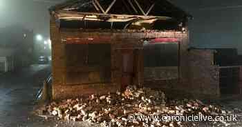 Vacant County Durham building cordoned off after roof partially collapsed