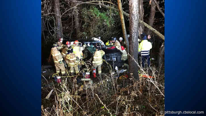 2 Injured After Truck Goes Over Hillside In Shaler