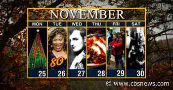 Calendar: Week of November 25