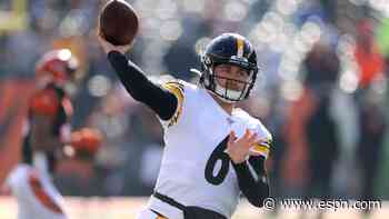 Steelers QB Duck Hodges comes off the bench, hits deep TD pass