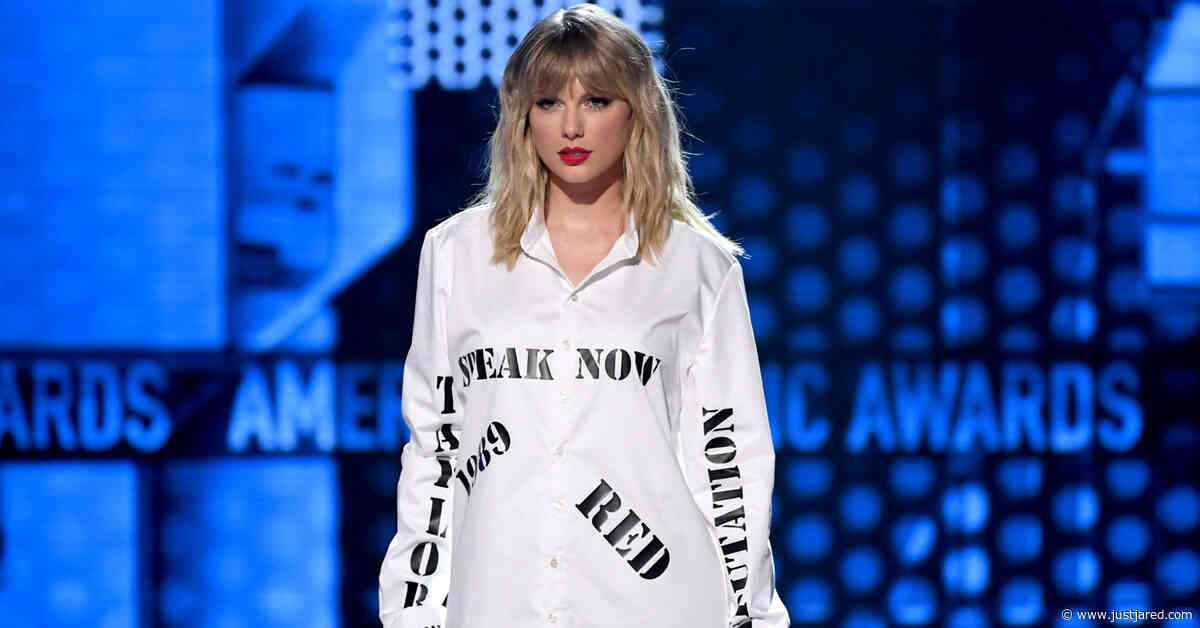 Taylor Swift Wears Shirt with Past Album Titles, Sings 'The Man' at AMAs 2019 as Response to Braun & Borchetta