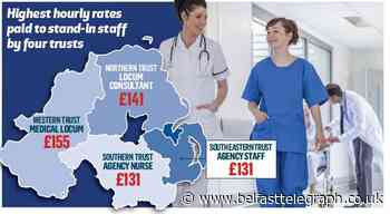 Agency fees branded a 'rip-off' after £1,600 paid for one shift in Northern Ireland health trust