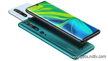 Mi Note 10 With 108-Megapixel Penta-Lens Rear Camera Setup Will Launch Soon in India, Xiaomi Says