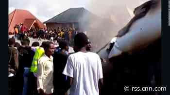 Plane crashes into homes in DR Congo town