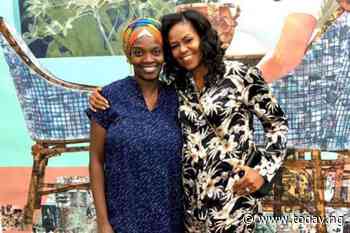 Ex-First Lady Michelle Obama visits Nigerian-born artist Njideka Akunyili-Crosby in her studio