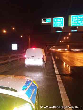 Driver stopped by police after middle lane hogging for FOUR miles