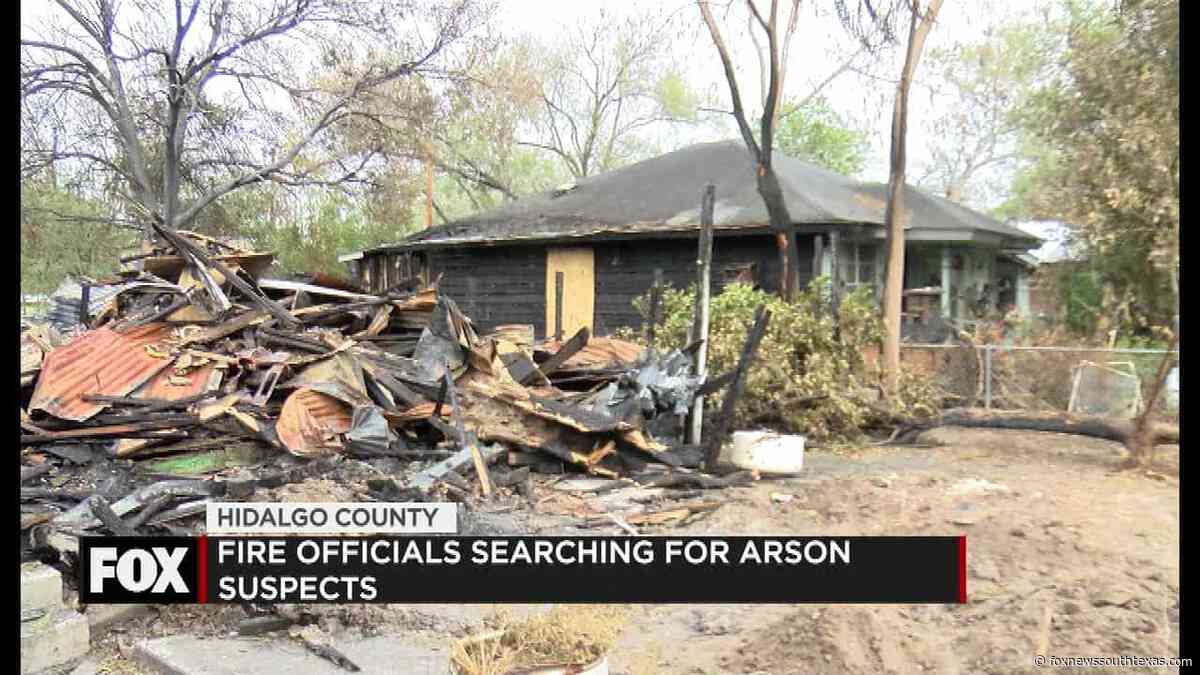 Officials Search for Arson Suspect while family rebuilds