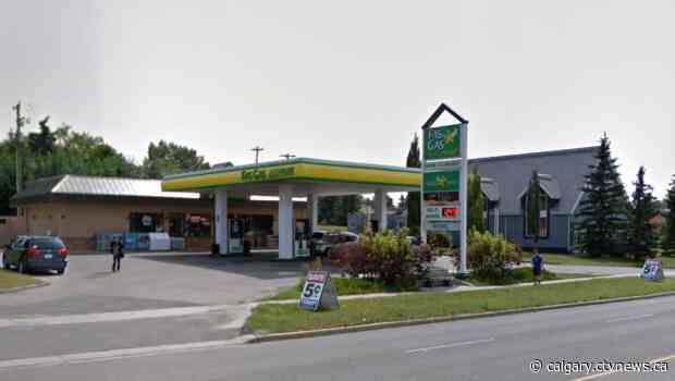Airdrie RCMP investigate break-in, fire at Main Street gas station