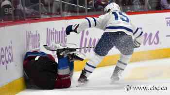 Leafs forward Alexander Kerfoot suspended 2 games for hit on Avalanche's Erik Johnson