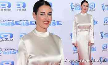 Kirsty Gallacher  cuts a stylish figure as she attends Global's Make Some Noise event in London 