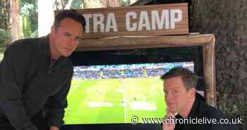 Ant & Dec watch Newcastle match in the jungle minutes before I'm A Celebrity goes live