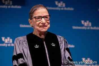 U.S. Supreme Court Justice Ginsburg back at court after hospital stay
