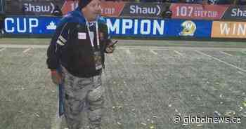Blue Bombers fan fulfills promise, wears pants for 1st time in 18 years after Grey Cup win