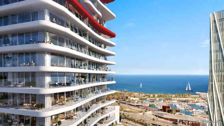 Odile Decq unveils sinuous Antares tower for Barcelona