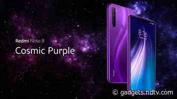 Redmi Note 8 Cosmic Purple Colour Option Teased to Launch in India Soon