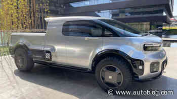 California-based Neuron EV shows T.One electric pickup in China