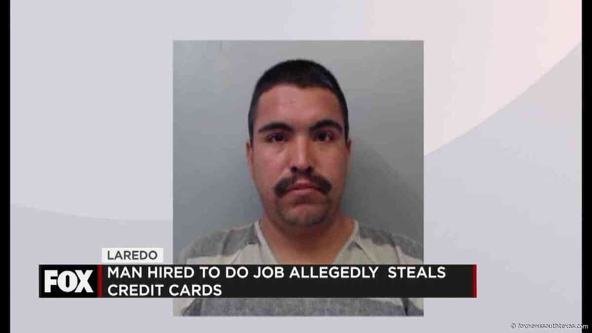 Man Hired to work, instead allegedly Steals Credit Cards