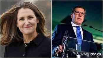 Chrystia Freeland to meet with Saskatchewan Premier Scott Moe in Regina