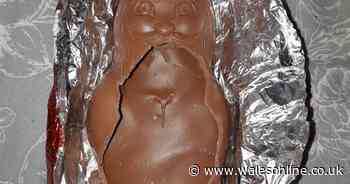 Tesco shopper finds a rude surprise in his chocolate Santa