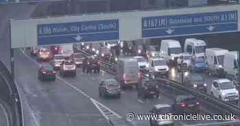 Standstill traffic on Central Motorway as police called to two-vehicle crash