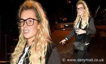 Olivia Attwood goes make-up free as she dresses down in black tracksuit bottoms