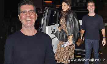 Simon Cowell flaunts weight loss as he exits Sony studios with stylish girlfriend Lauren Silverman