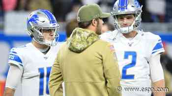 Lions could be down to just QB Blough vs. Bears