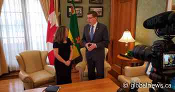 Deputy PM Freeland meets with Moe, Fougere in Regina