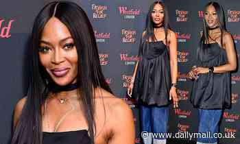 Naomi Campbell shows off style credentials for star-studded Fashion for Relief pop-up launch