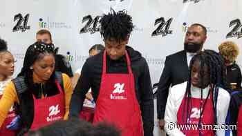 21 Savage Serves 300 Families Thanksgiving Meal in Georgia