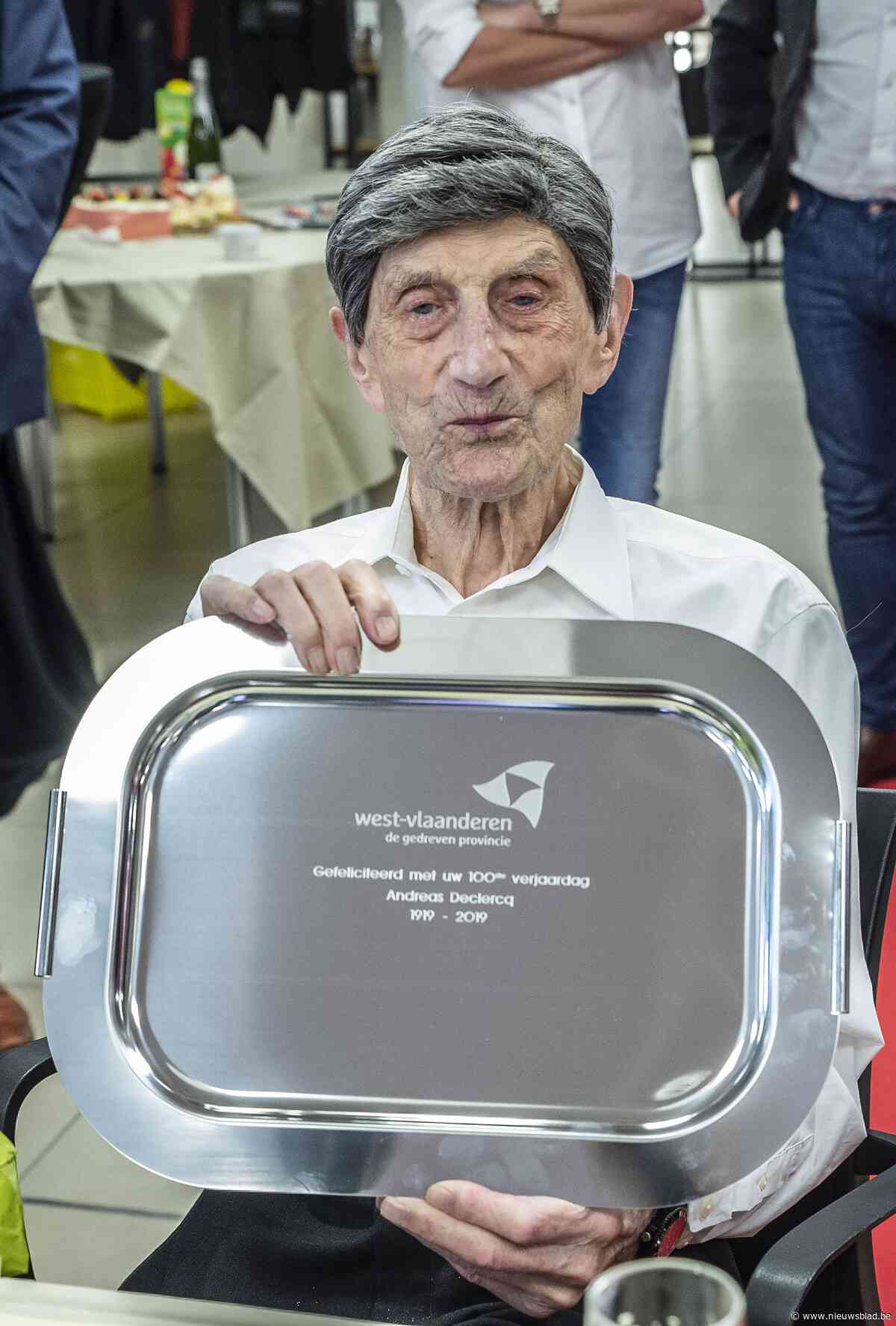 Andreas Declercq is 100 jaar geworden: “Leef sober en gedisciplineerd”
