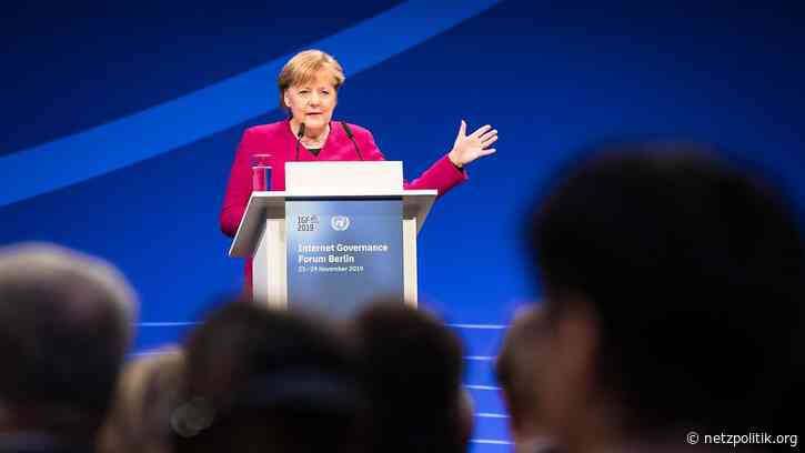Internet Governance Forum: Angela Merkel entdeckt die digitale Zivilgesellschaft