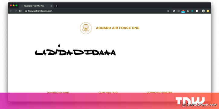 This YUGE font generator lets you write like Trump