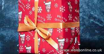 You can buy Christmas wrapping paper with your face on it