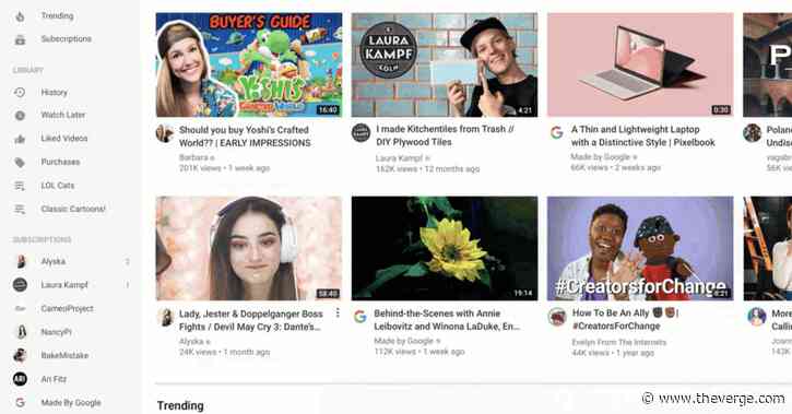 YouTube, please give me back my old homepage