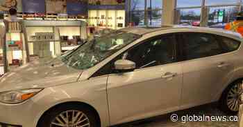 Car slams into south London pharmacy