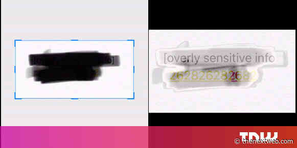 This is why you shouldn’t use Apple’s highlighter tool to censor sensitive info