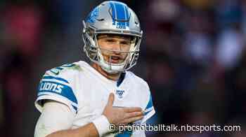 Lions list Jeff Driskel as questionable