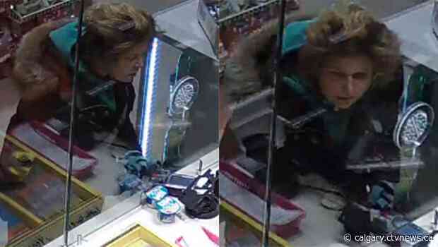 Camera captures suspect with 'obvious blonde dye' job using stolen credit cards