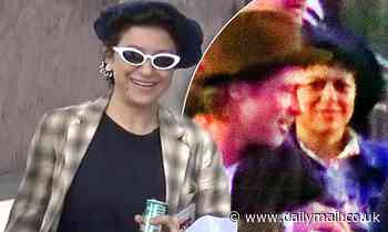Brad Pitt's companion Alia Shawkat - who came out as bisexual two years ago - shops near his home