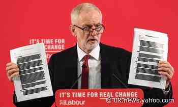 Leaked papers prove Tories want to sell off NHS, claims Corbyn