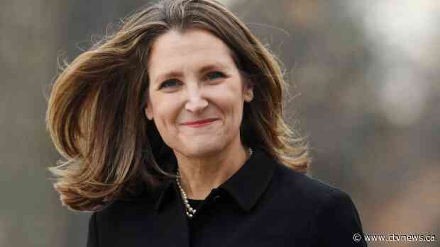 Freeland to travel to D.C. as sources say new NAFTA ratification agreement close